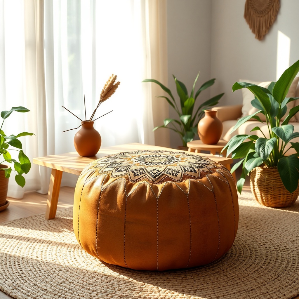 How To Style A Leather Pouf Living Room In 2026