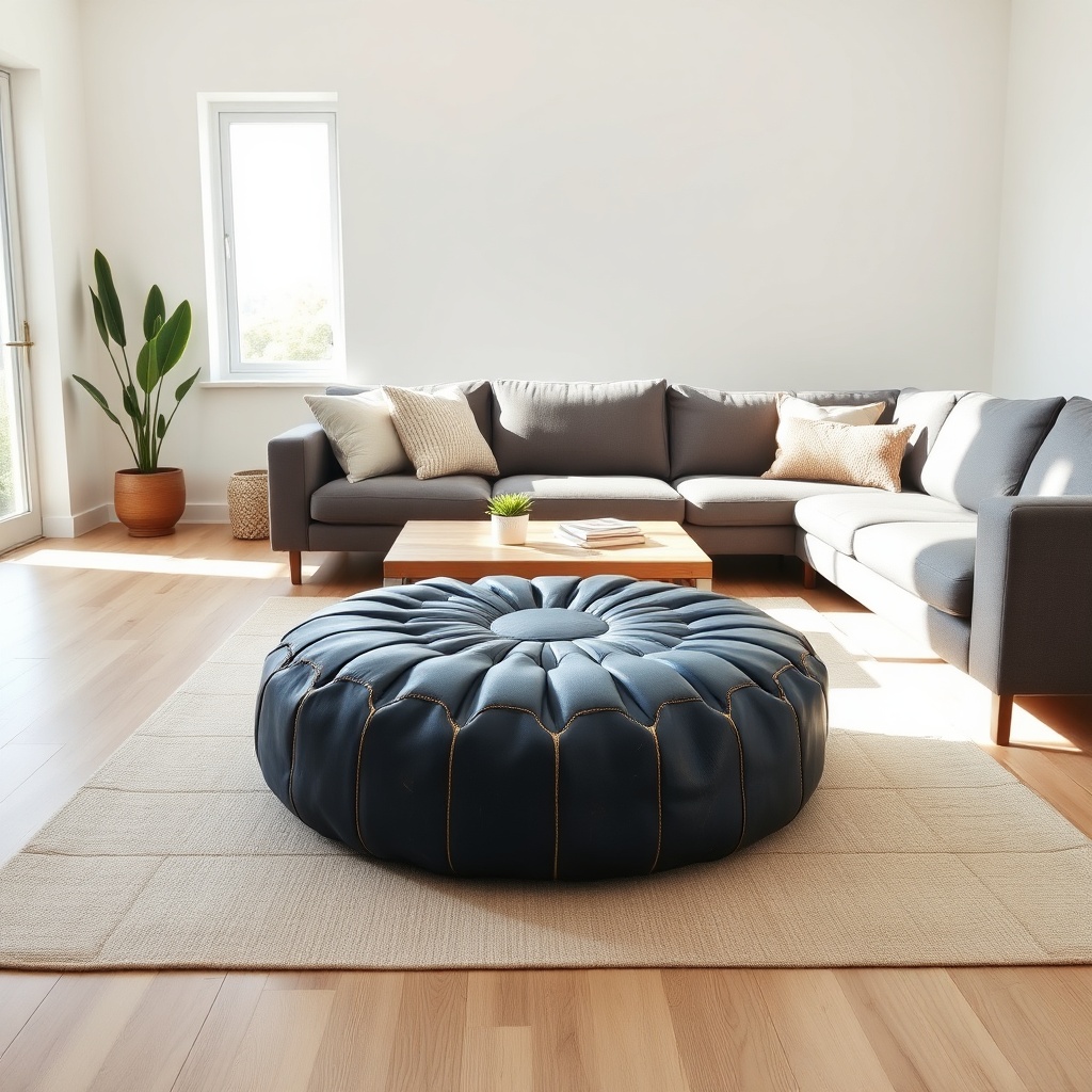 Ultimate Moroccan Leather Pouf Styling Guide
