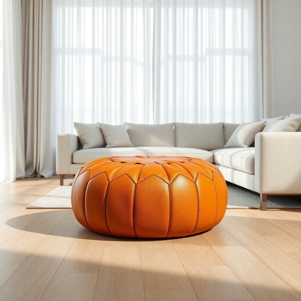 Why You Need A Moroccan Leather Pouf In Your Home